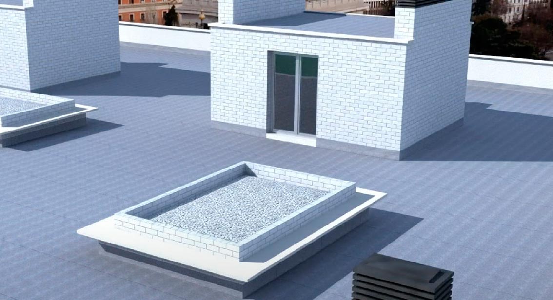 Lámina ECODRY 80 para la impermeabilización de terrazas